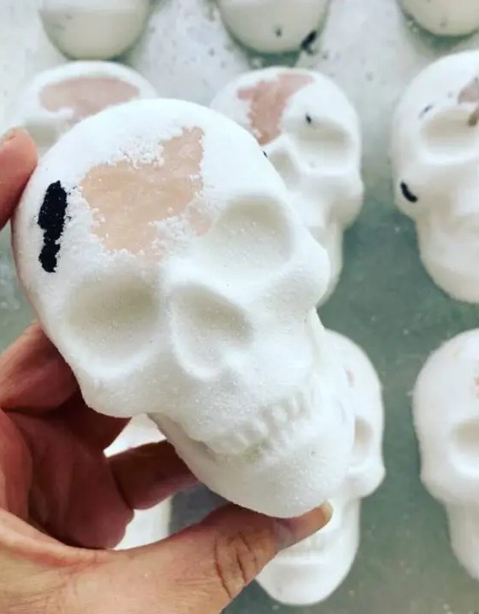 Alter Ego Skull Bomb with Rose Quartz Crystal