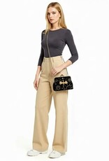 Romantasy Dragon Kiss Lock Bag in Linen Cotton Blend