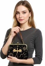 -Romantasy Dragon Kiss Lock Bag in Linen Cotton Blend