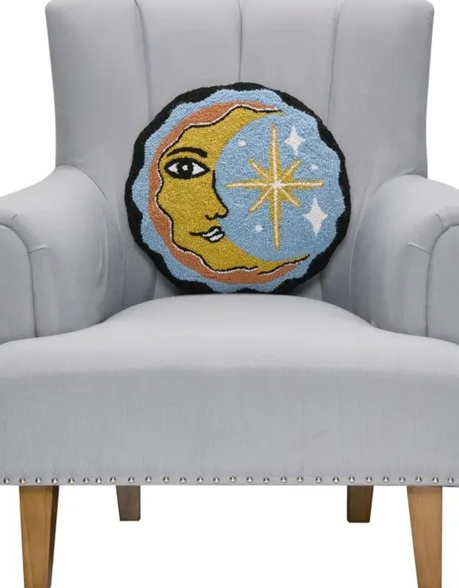 -Celestial Moon Slice Hook Pillow