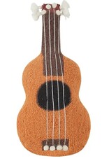 -Uke W/Pom Poms & Tassesl Shaped Hook Pillow