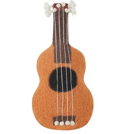 -Uke W/Pom Poms & Tassesl Shaped Hook Pillow