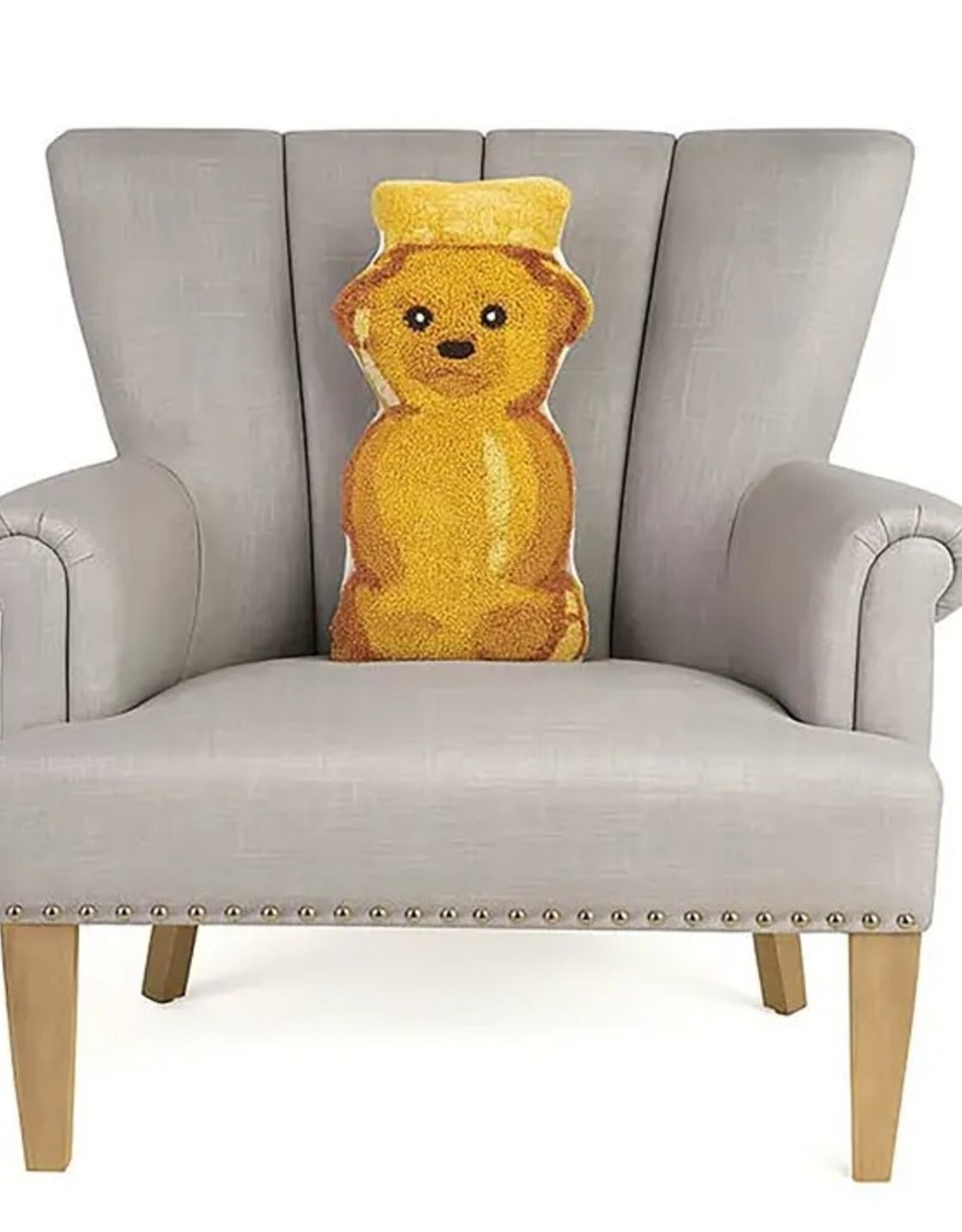 -Shaped Honey Bear Hook Pillow
