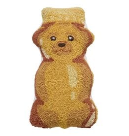 -Shaped Honey Bear Hook Pillow