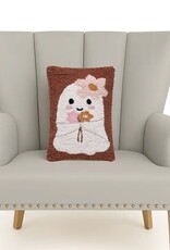 -Ghost with Daisies Hook Pillow