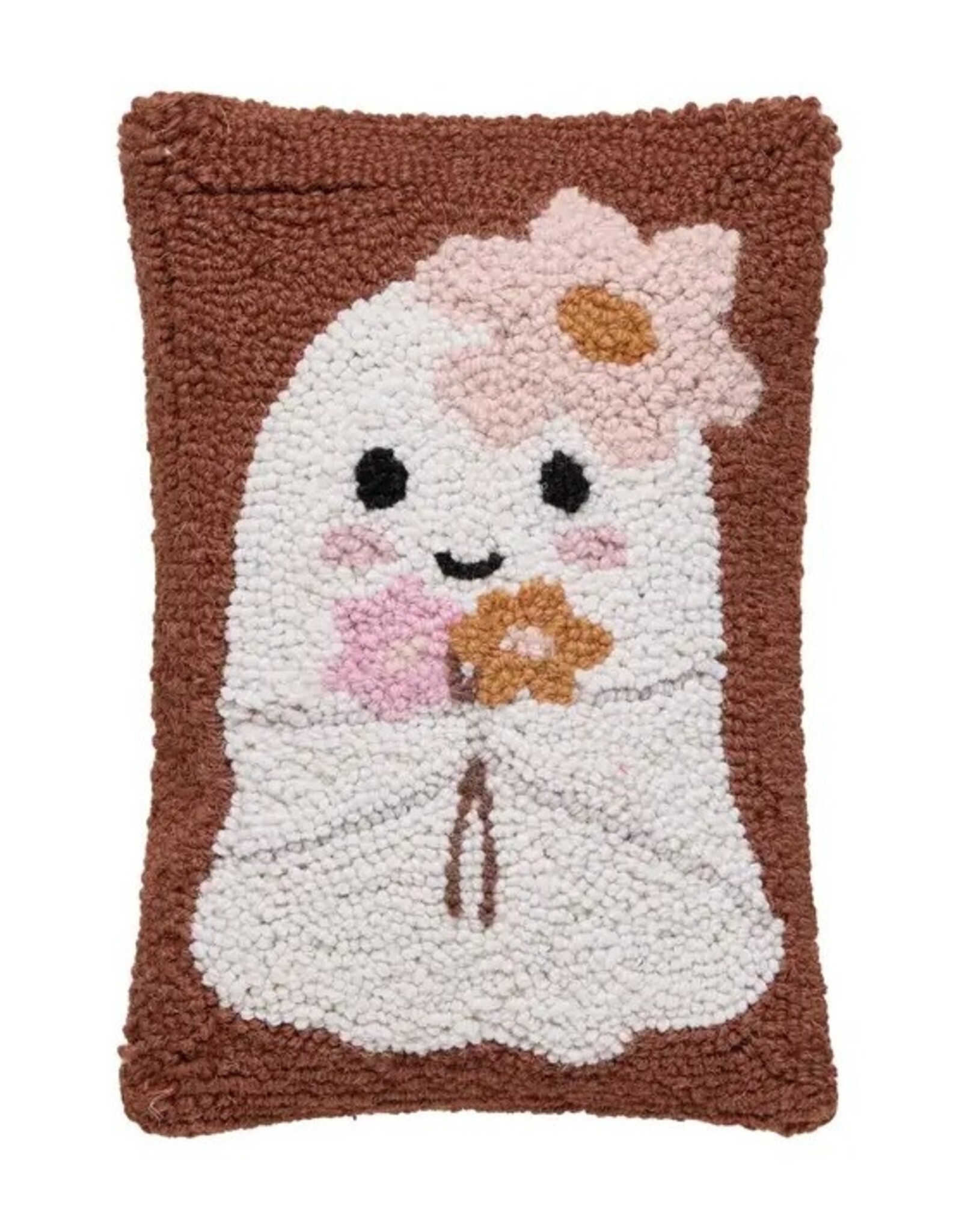 -Ghost with Daisies Hook Pillow