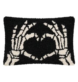 -Heart Skeleton Hand Hook Pillow
