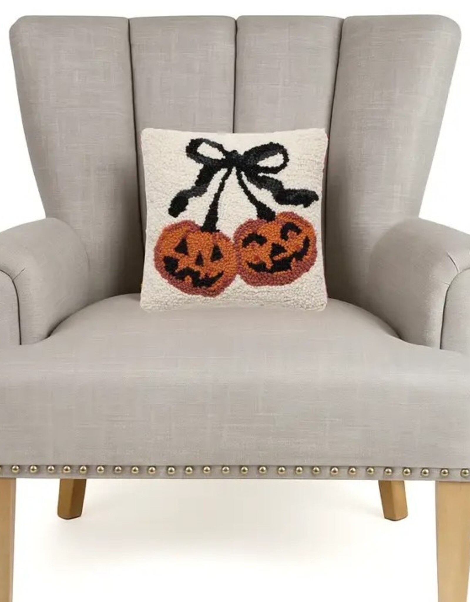 -Pumpkin Cherries Hook Pillow