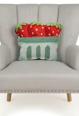 -Shaped Strawberry Pint Hook Pillow