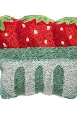 -Shaped Strawberry Pint Hook Pillow