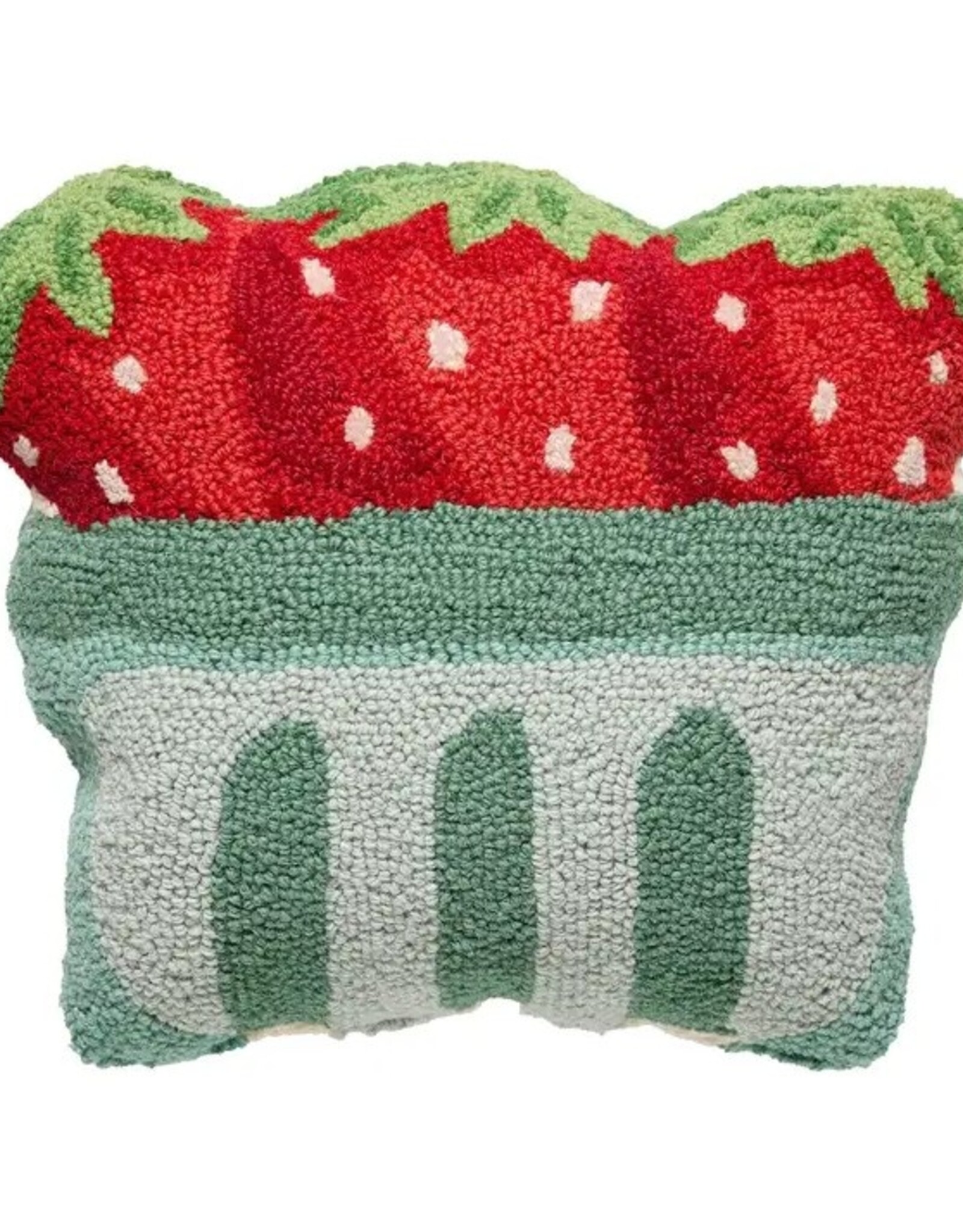 -Shaped Strawberry Pint Hook Pillow
