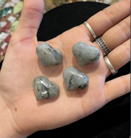Crystal Heart| 25mm| Labradorite