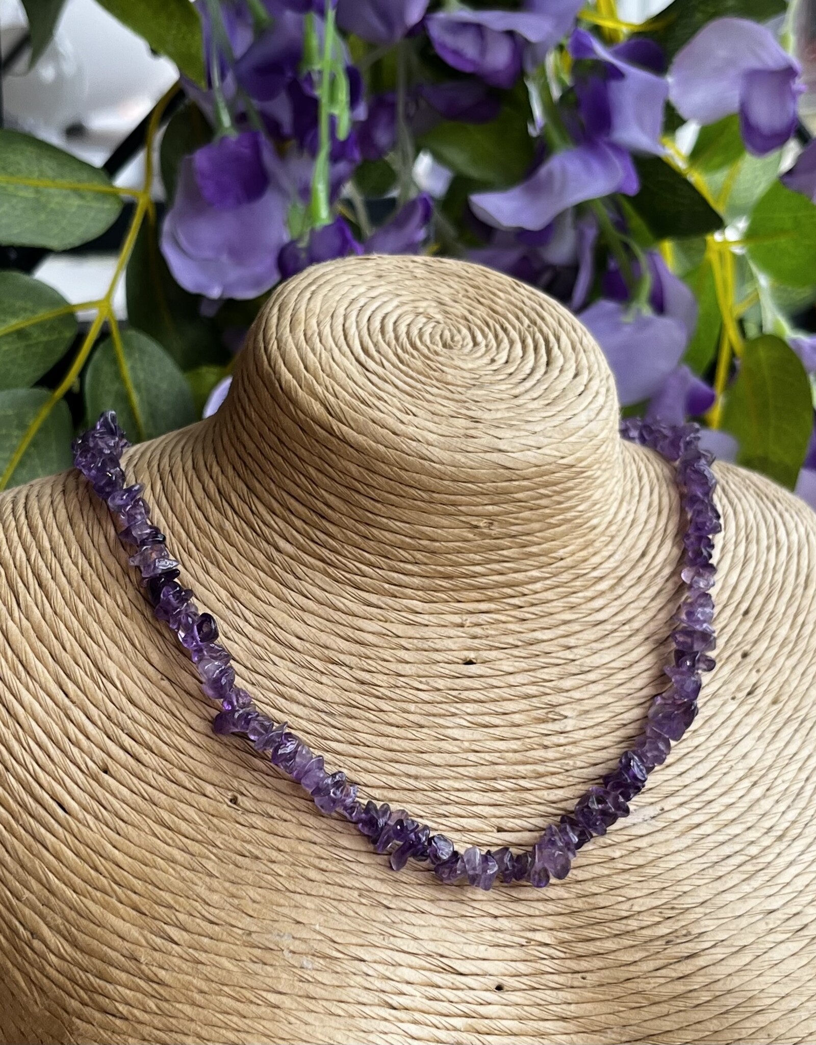 Crystal Chip Choker|14"| with clasp|