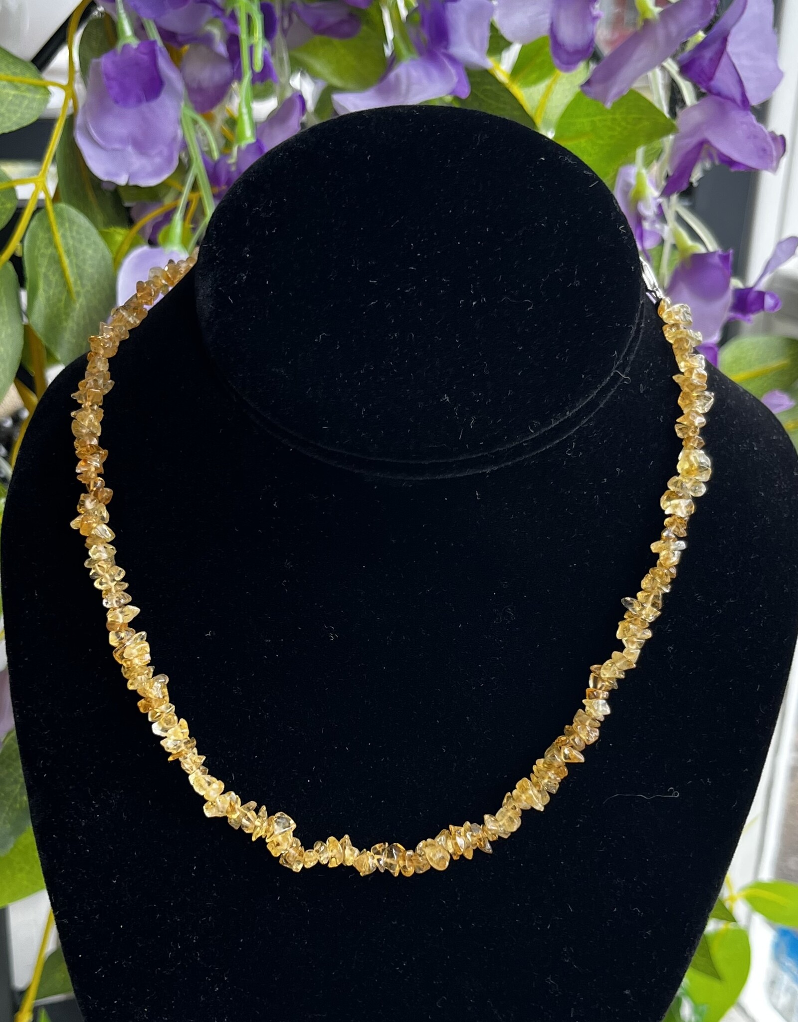 Crystal Chip Choker|14"| with clasp|