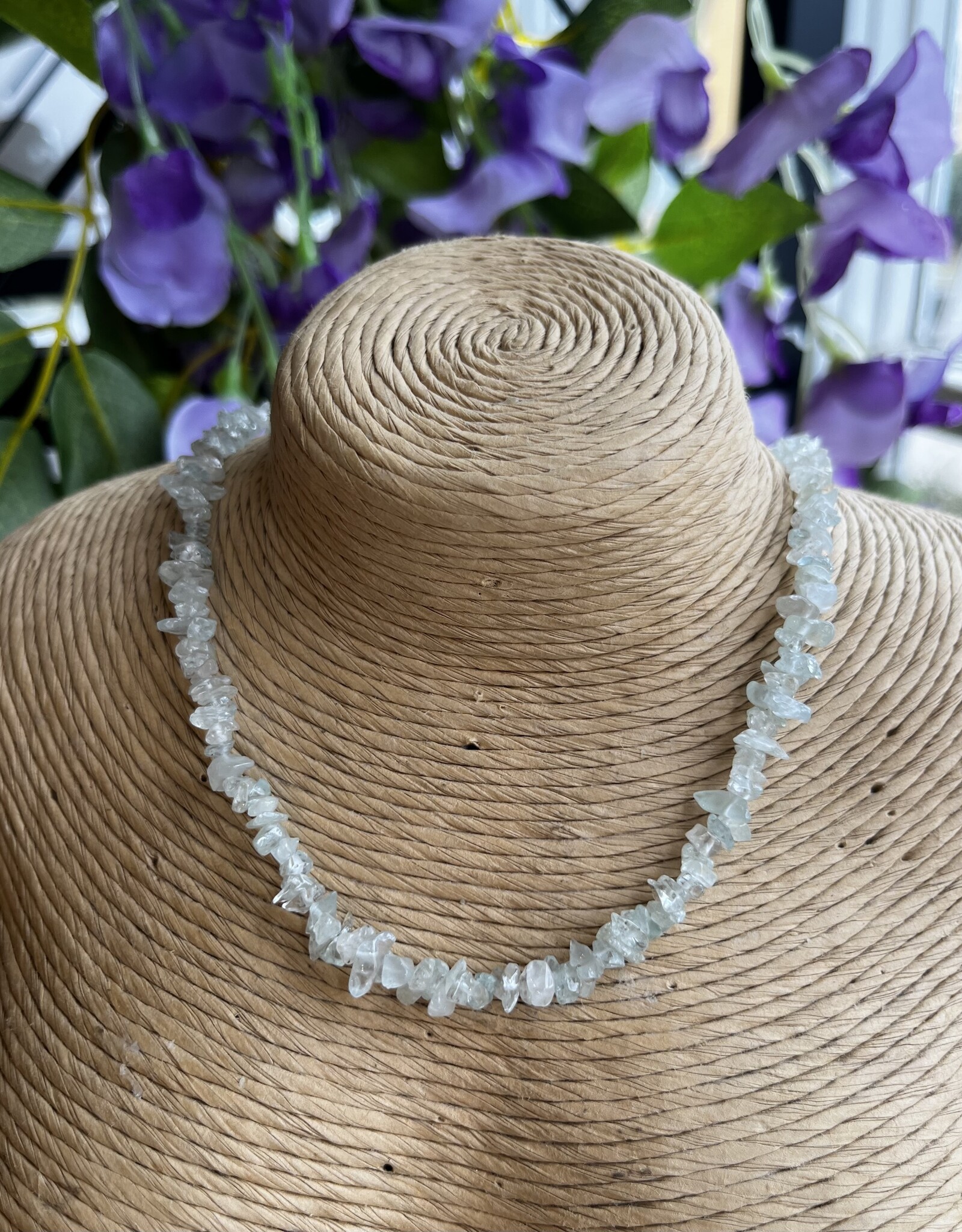 Crystal Chip Choker|14"| with clasp|