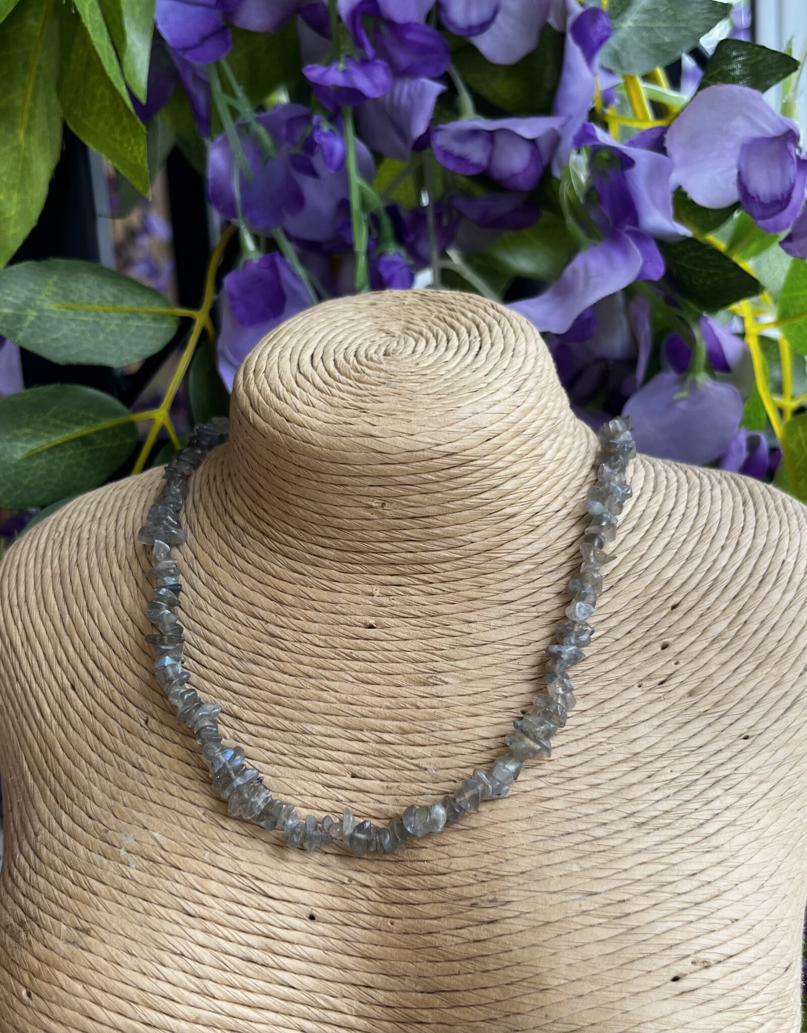 Crystal Chip Choker|14"| with clasp|