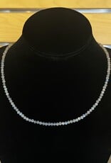 Faceted Beads| 3mm| Necklace| 18"