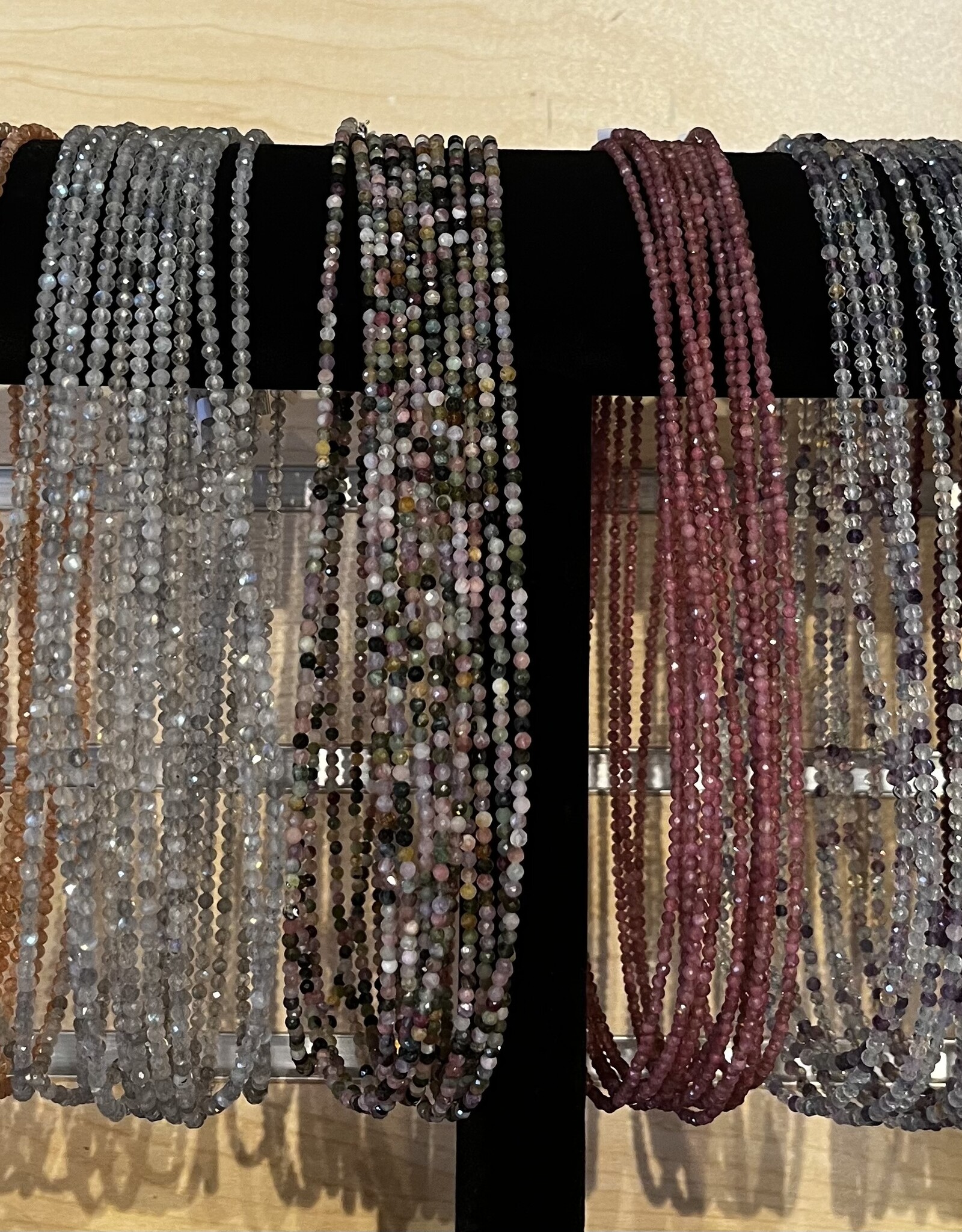 Faceted Beads| 3mm| Necklace| 18"