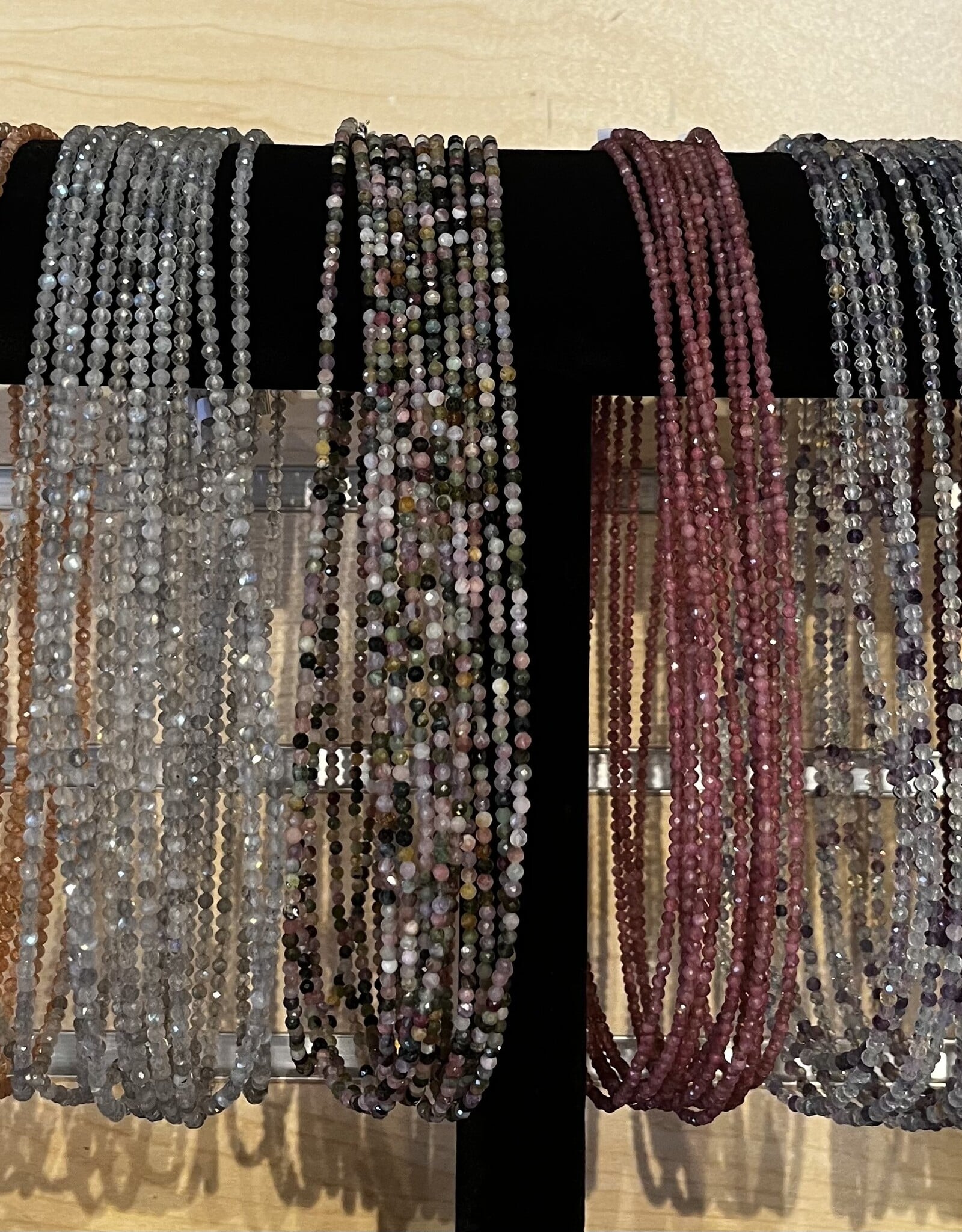 Nima Healing Faceted Beads| 3mm| Necklace| 18"