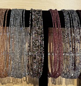 Nima Healing Faceted Beads| 3mm| Necklace| 18"