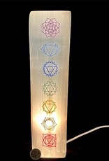 Selenite Lamp | Chakra Colored 30cm