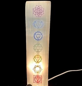 Selenite Lamp | Chakra Colored 30cm