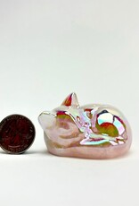 Sleeping Cat | Aura Rose Quartz