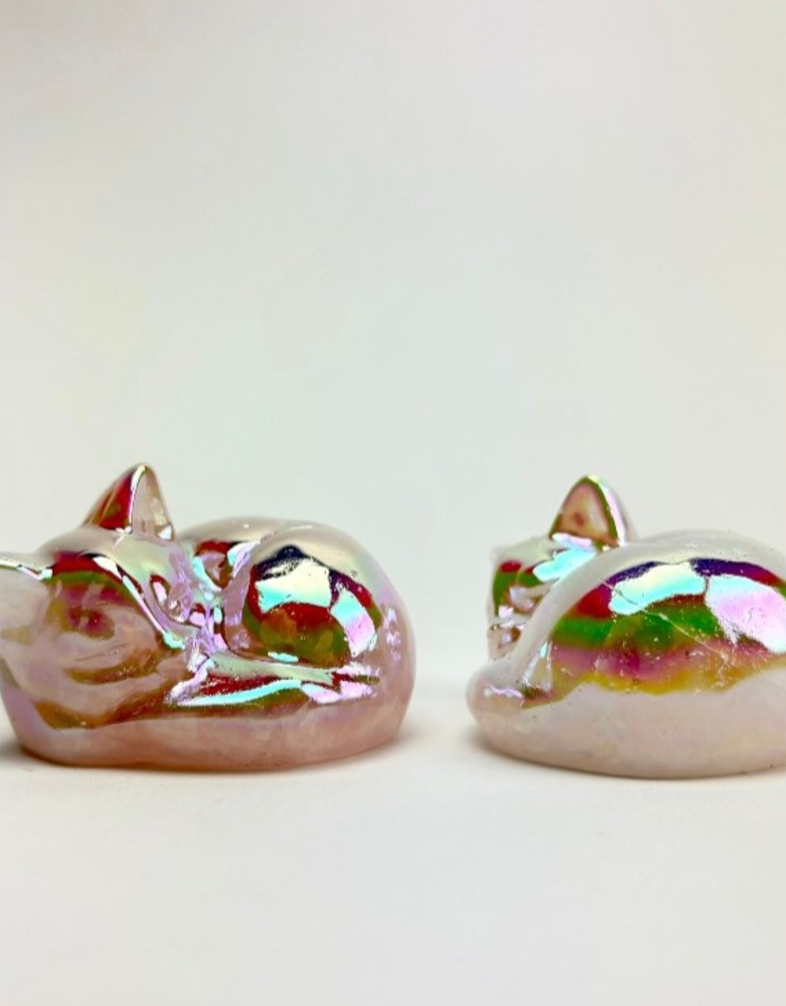 Sleeping Cat | Aura Rose Quartz