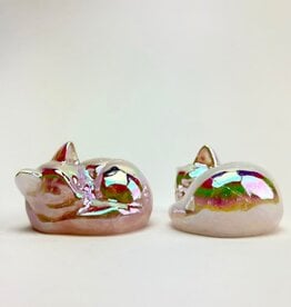 Sleeping Cat | Aura Rose Quartz