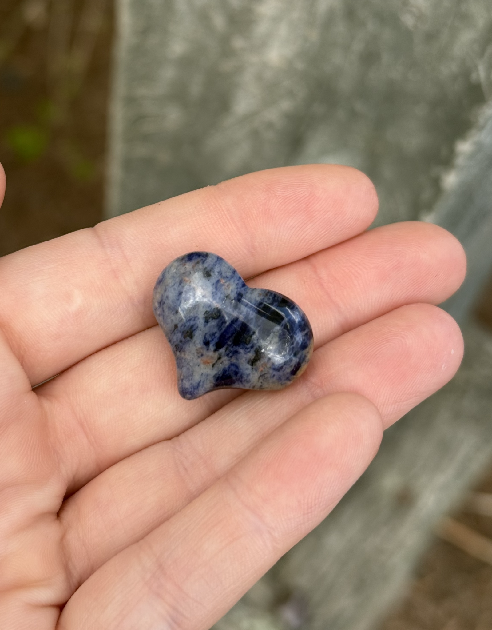 Crystal Heart| 25mm| Sodalite