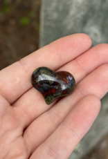 Crystal Heart| 25mm| Dragon Blood Stone