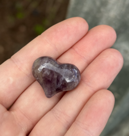 Crystal Heart| 25mm| Amethyst