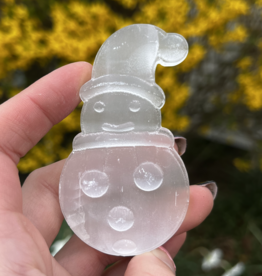 Crystal Carved Snowman | 65-75mm
