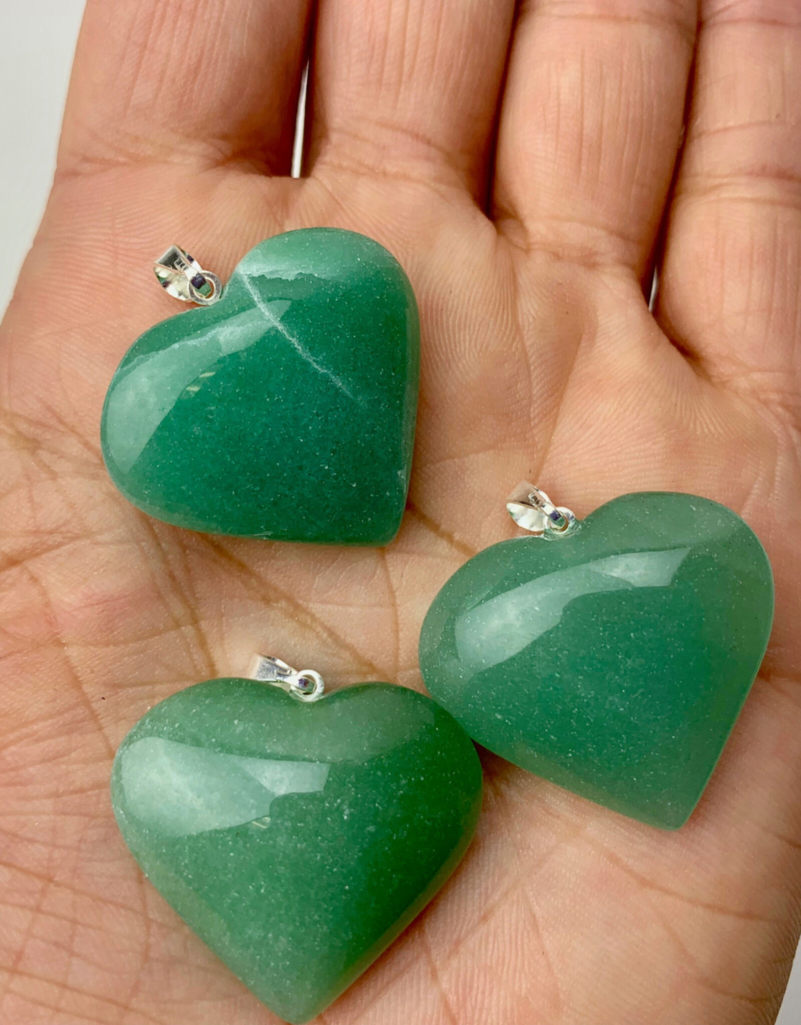 Green Aventurine |Heart Pendent|25mm