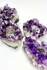 Amethyst Cluster | Tealight Candle Holder | 150-175mm