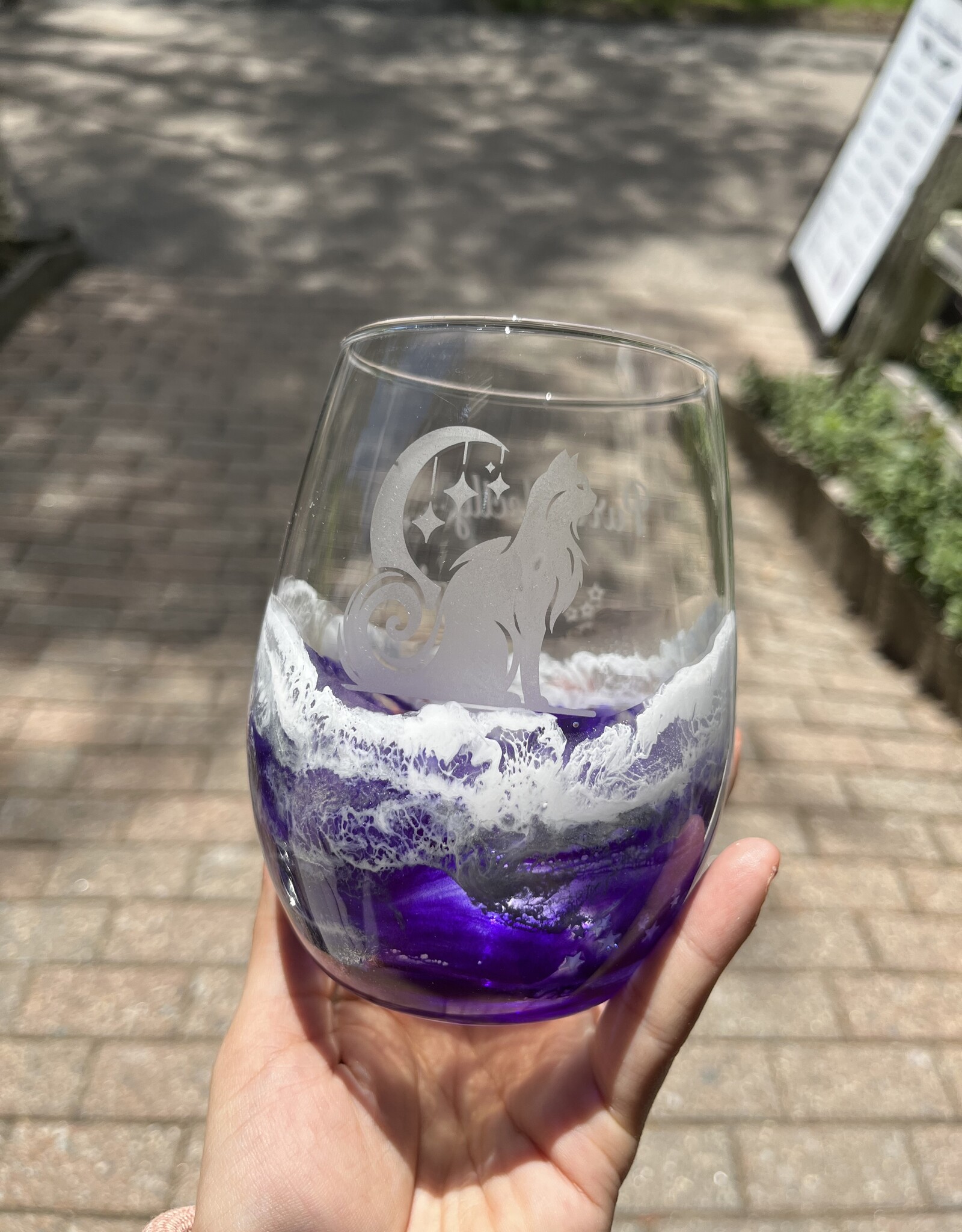 Wine Glass | Stemless | Purrfectly Magical