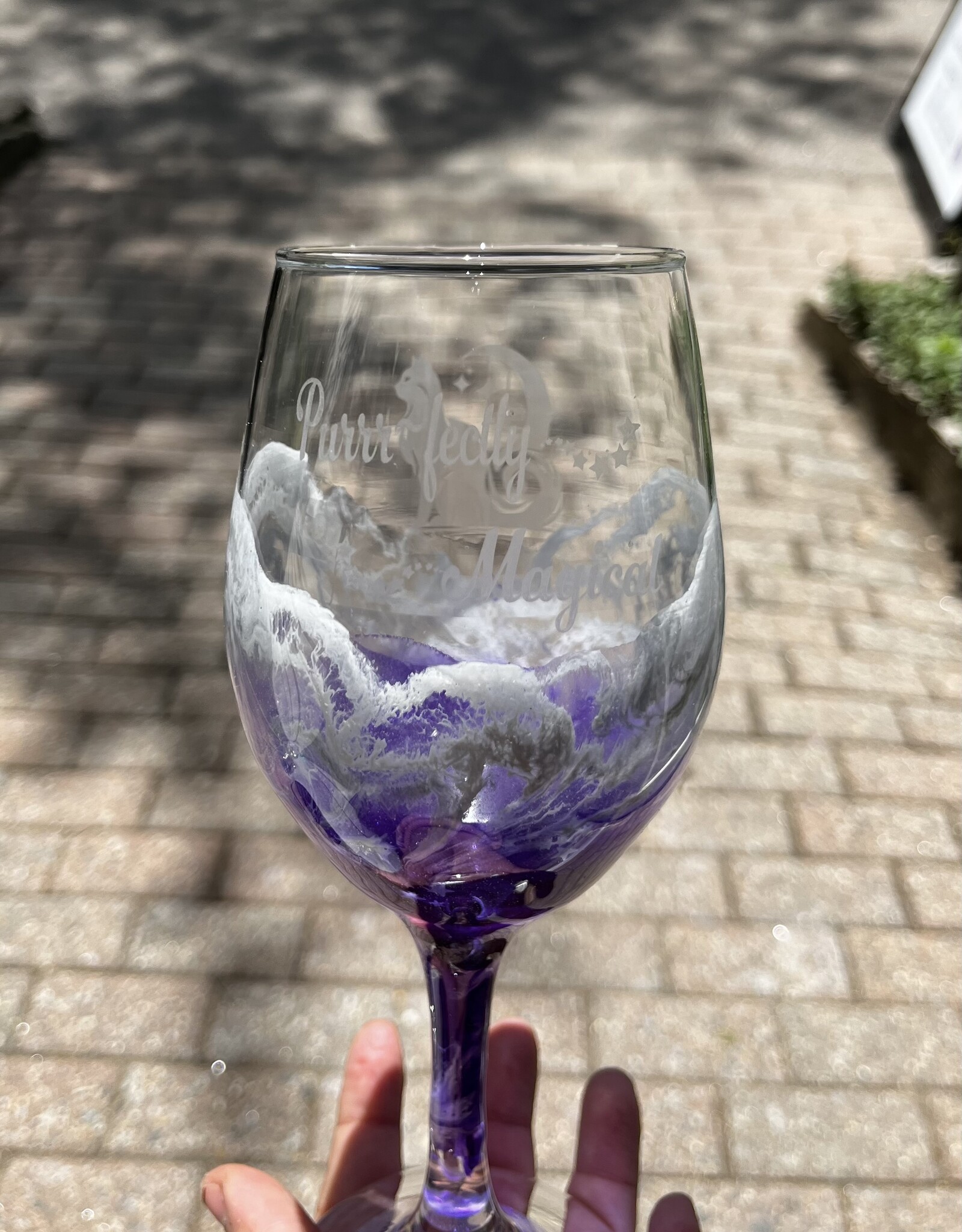 Wine Glass | Stemmed | Purrfectly Magical STM