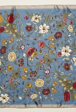 Vintage Botanical Floral Square Scarf | BL