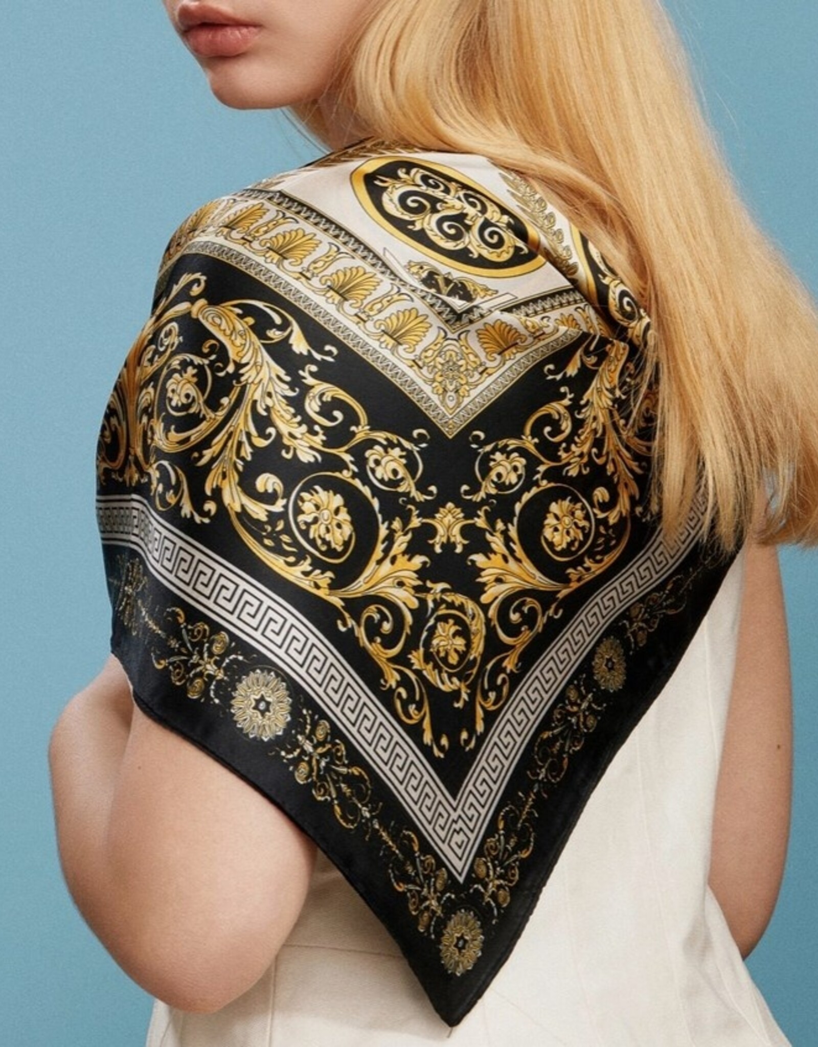 Satin Baroque Square Scarf |