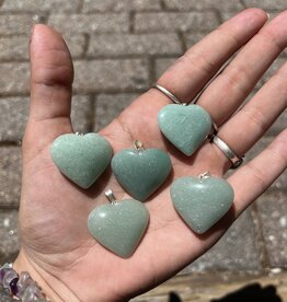 Green Aventurine |Heart Pendent|25mm