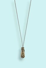 Cat Knife Necklace Gold 32 Inch
