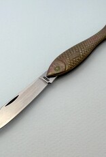 Fish Knife Necklace Gold 32 Inch