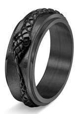 Snake Fidget Spinner Ring Black