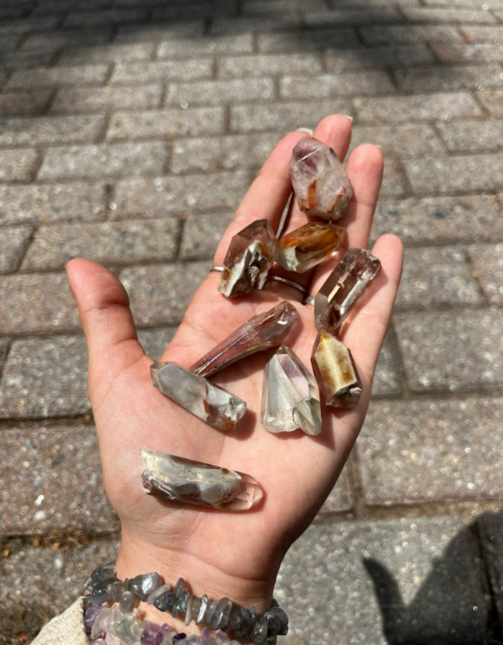 Amphibole Quartz | Rough Points