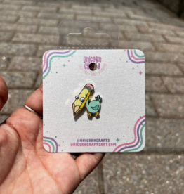 Pencil Bird Enamel Pin