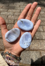 Blue Lace agate | Worry stone | Brazil