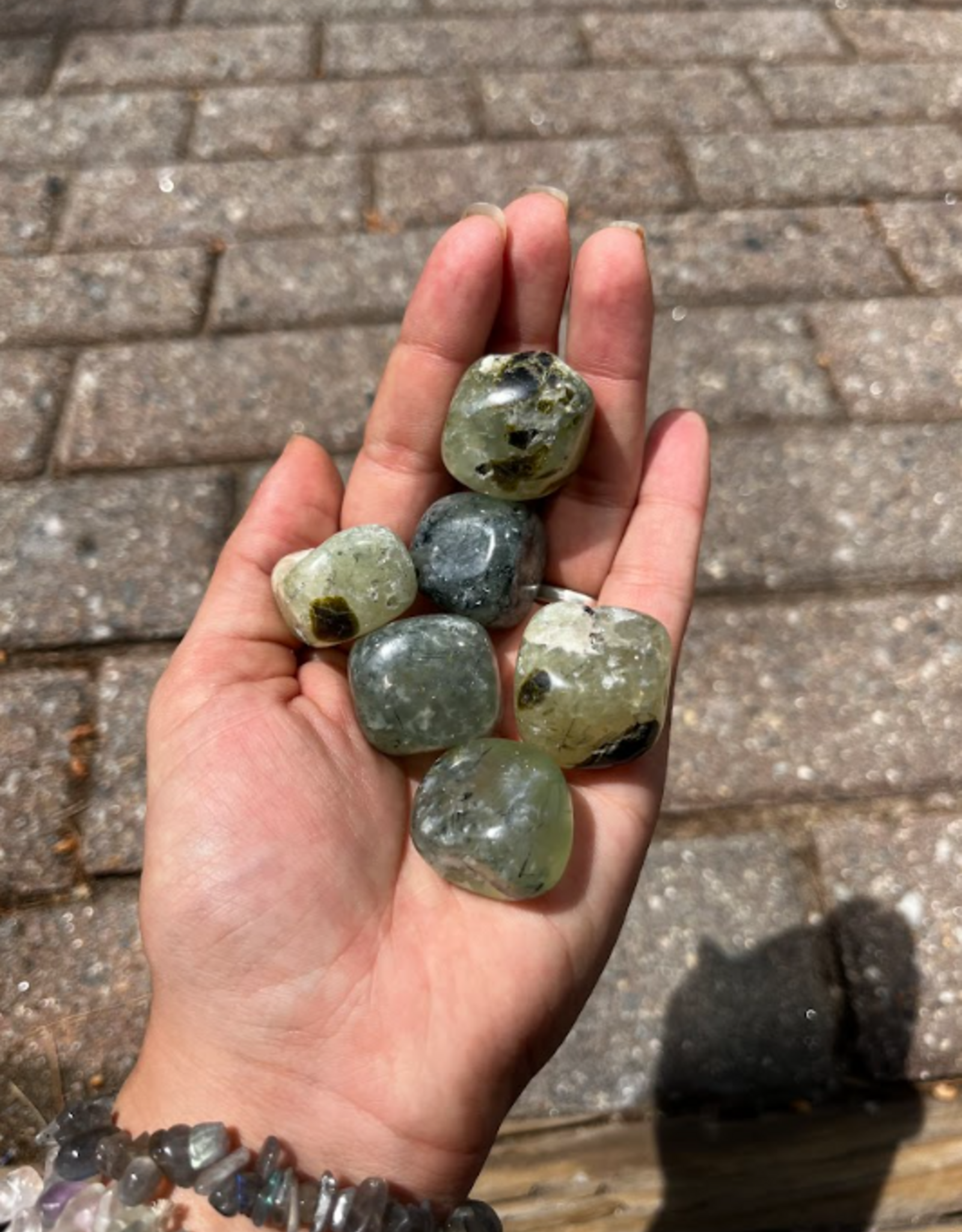 Prehnite  tumbled|Extra Quality | 25-30mm