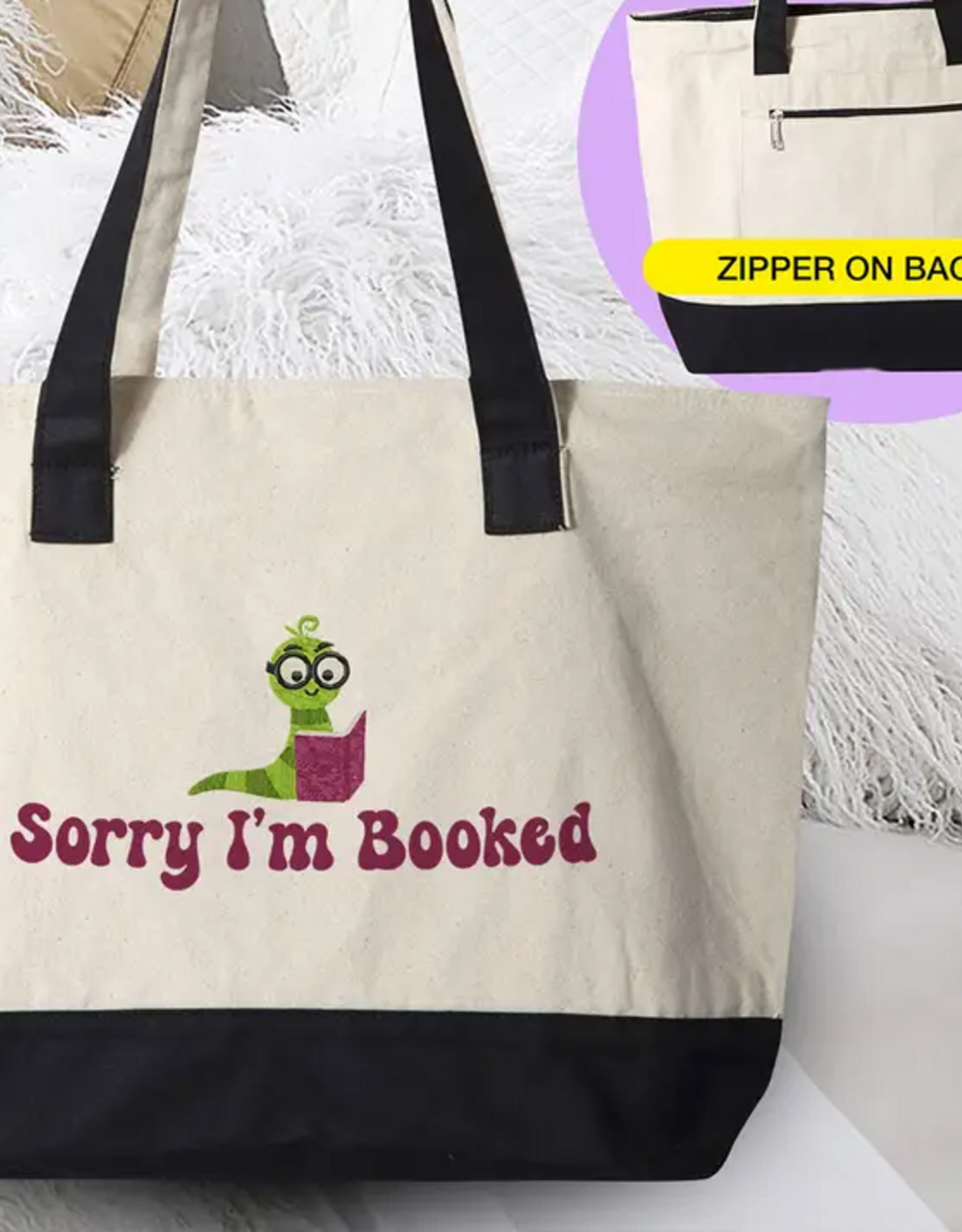 Sorry I'm Booked Tote Bag