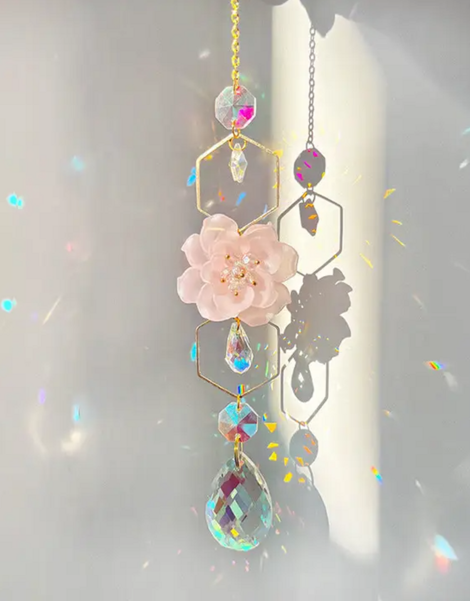 Crystal Sun Catcher Flower