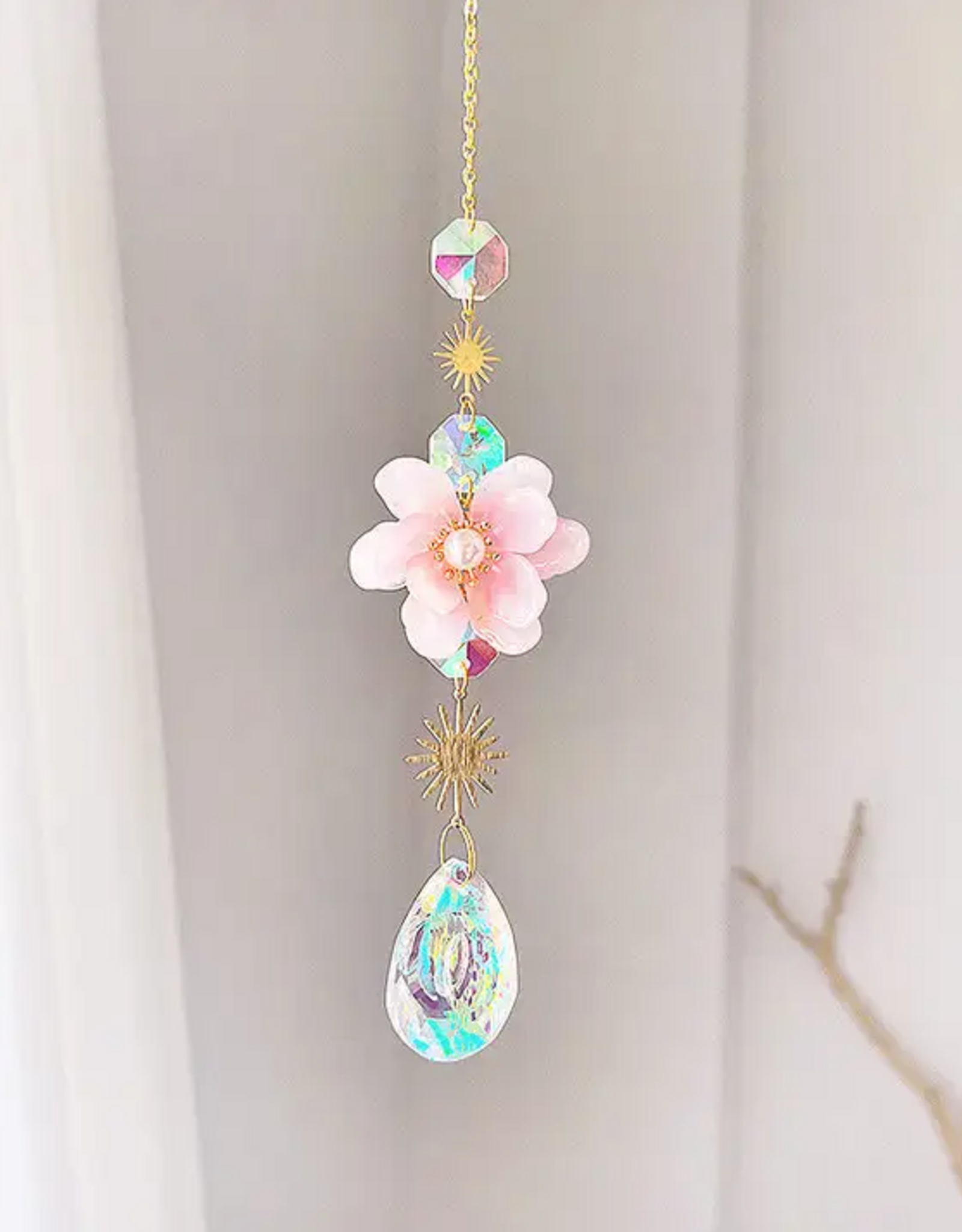 Crystal Sun Catcher Flower